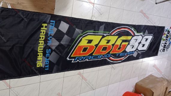 Cetak Umbul  umbul  Custom  BBG Racing Team JuraganBendera